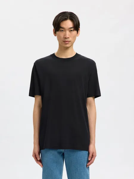 Slhrelaxcolman Ss O-neck Tee B